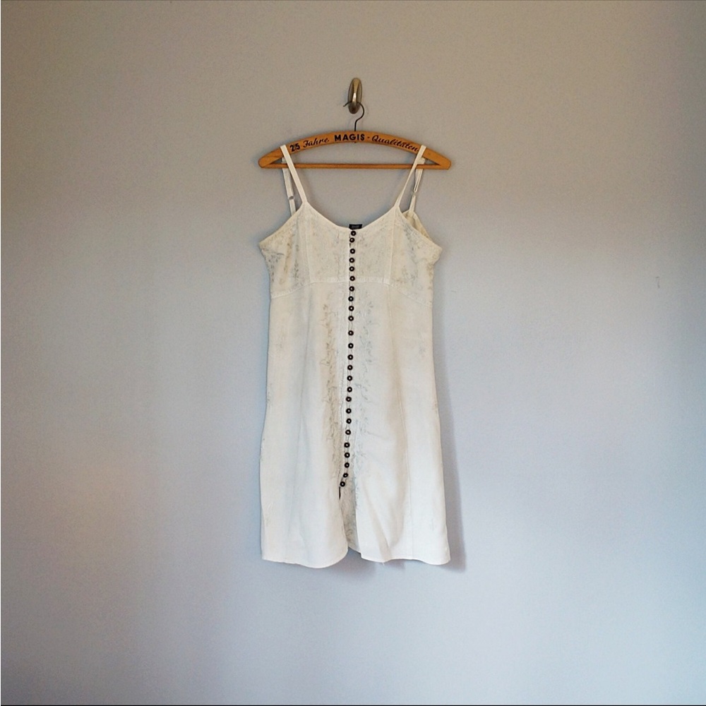 90s Embroidered Summer Dress